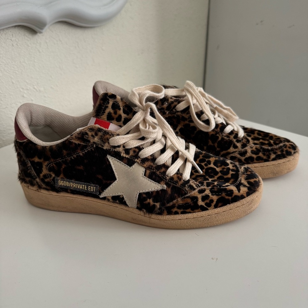 Golden Goose Ball Star Genuine Calf Hair Sneaker (Women)